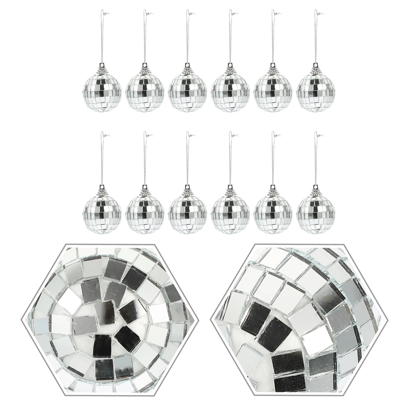 12 Pcs Chic Disco Reflective Ball Mirror Wall Decor Mini Glass Showcase Adornment
12 Pcs Chic Disco Reflective Ball Mirror Wall Decor Mini Glass Showcase Adornment