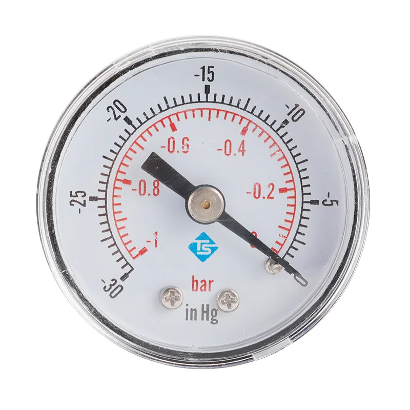 

0～-30inhg 0～-1bar 1/8BSPT Vacuum Manometer Mini Dial Dual Scale Dial Gauge Vacuum Pressure Meter Axial Digital Display Gauge