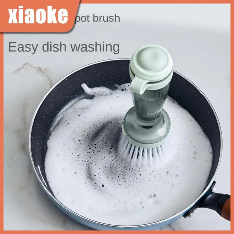 Automatic Liquid Cleaning Brush Long Handle Strong Decontamination Dishwashing Cloth Large-capacity Liquid Storage Design
Automatic Liquid Cleaning Brush Long Handle Strong Decontamination Dishwashing Cloth Large-capacity Liquid Storage Design