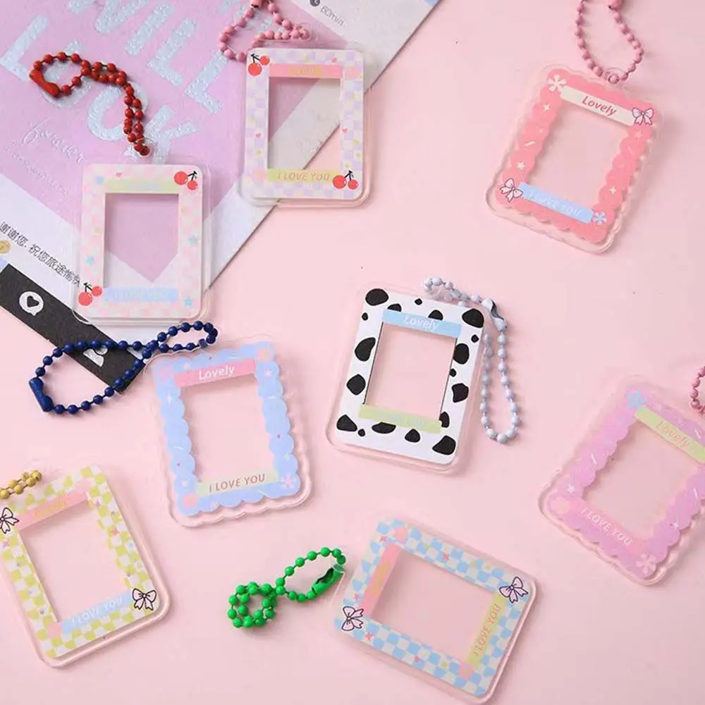 Transparent Frame Keyring Card Holder Postcards Pendant Photo Frame Keychain Idol Photo Decoration Bag Accessories
Transparent Frame Keyring Card Holder Postcards Pendant Photo Frame Keychain Idol Photo Decoration Bag Accessories