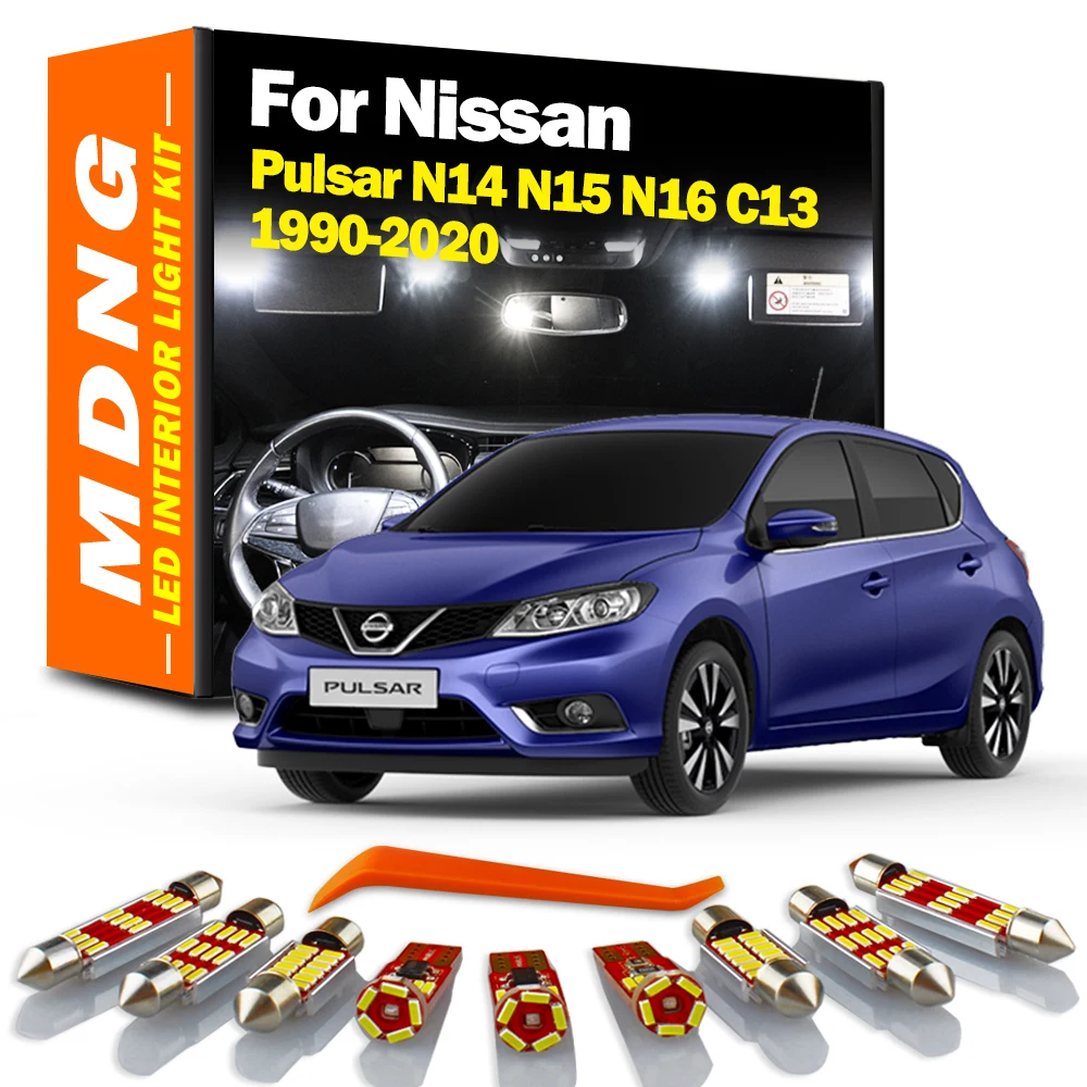Ярсветильник комплект MDNG для Nissan Pulsar N14 N15 N16 C13 1990-2018 2019 2020, автомобильные аксессуары, карта, купол, багажник, светодиодная лампа
Ярсветильник комплект MDNG для Nissan Pulsar N14 N15 N16 C13 1990-2018 2019 2020, автомобильные аксессуары, карта, купол, багажник, светодиодная лампа