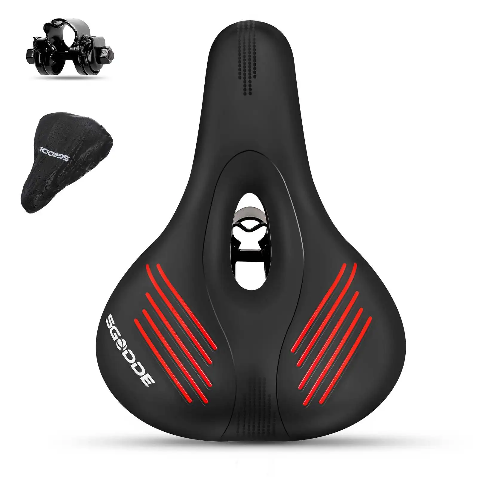 SGODDE Bike Saddle Breathable Hollow Shock Absorbed Comfortable Bicycle Seat Cushion Bike Accessories for Mountain Road Bikes
SGODDE Bike Saddle Breathable Hollow Shock Absorbed Comfortable Bicycle Seat Cushion Bike Accessories for Mountain Road Bikes