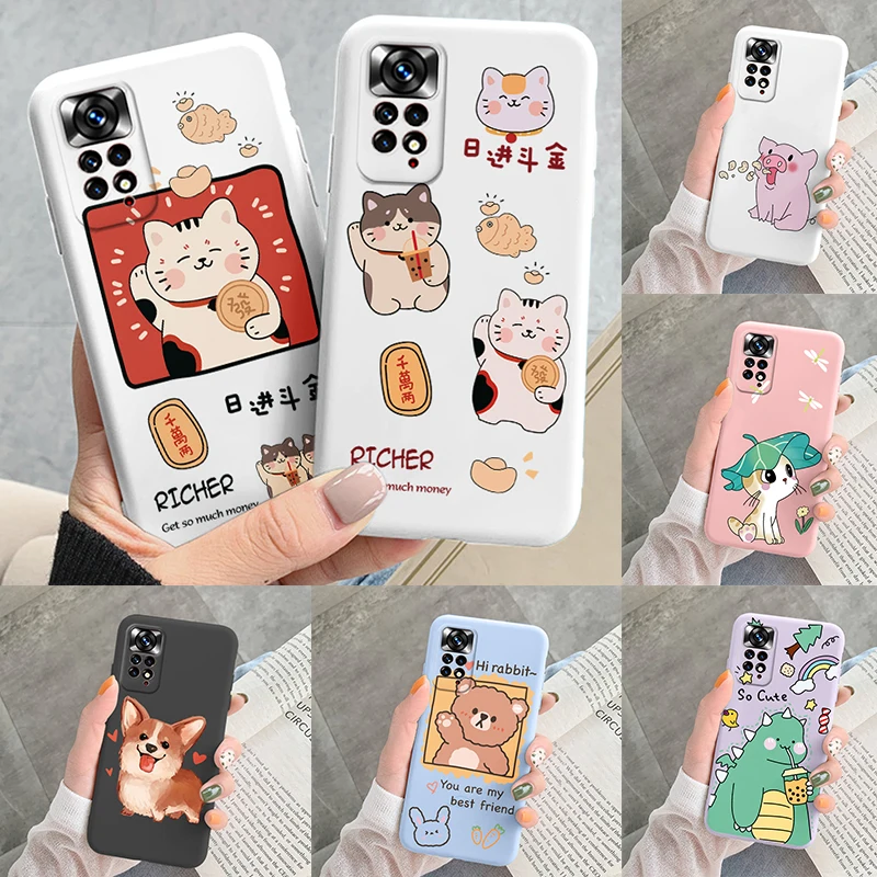 Задняя крышка для Redmi Note 11 11s 11 T, защитный чехол, мягкий силиконовый чехол с милым мультяшным котом, лягушкой для Xiaomi Redmi Note 11 T, чехол
Задняя крышка для Redmi Note 11 11s 11 T, защитный чехол, мягкий силиконовый чехол с милым мультяшным котом, лягушкой для Xiaomi Redmi Note 11 T, чехол