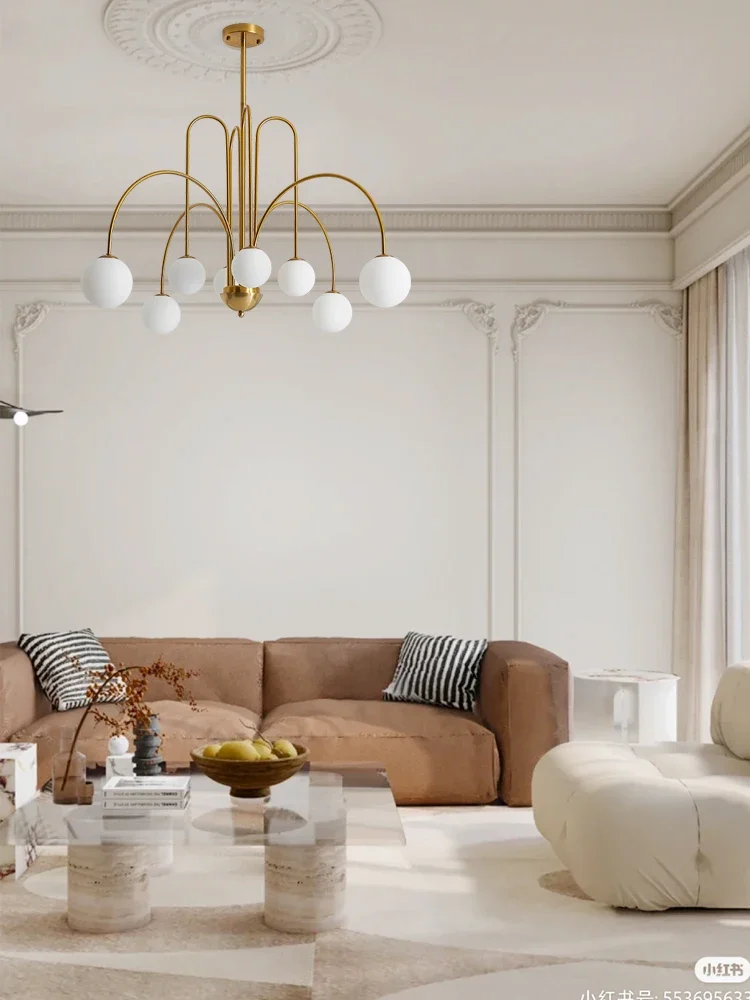 French Entry Lux Living Room Chandelier Retro Magic Bean Lamp Glass Modern Nordic Antique Bedroom Chandelier
French Entry Lux Living Room Chandelier Retro Magic Bean Lamp Glass Modern Nordic Antique Bedroom Chandelier