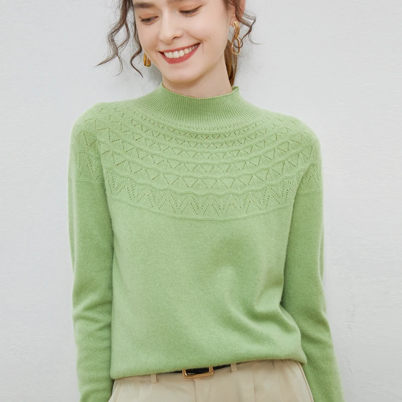 Женский трикотажный свитер из 100%-ной шерсти, осенне-зимняя новая стильная ажурная Водолазка с длинным рукавом, пальто, Мужской пуловер, блуз...
Женский трикотажный свитер из 100%-ной шерсти, осенне-зимняя новая стильная ажурная Водолазка с длинным рукавом, пальто, Мужской пуловер, блуз...