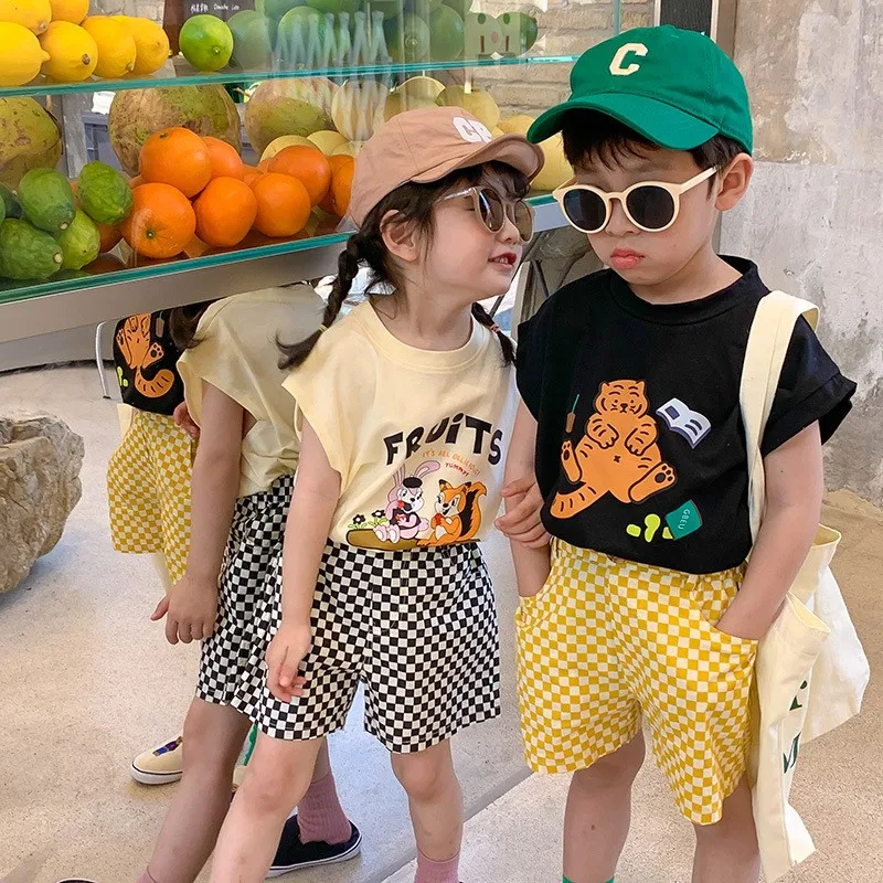 OLEKID 2022 Summer Sleeveless Girls T-Shirts 100% Cotton Cartoon Printed Boys Tshirts 1-6 Years Kids Tops Infant Baby Tees
OLEKID 2022 Summer Sleeveless Girls T-Shirts 100% Cotton Cartoon Printed Boys Tshirts 1-6 Years Kids Tops Infant Baby Tees