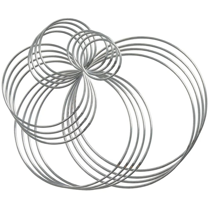 20 Pieces Metal Dream Catcher Rings Hoops Steel Craft Silver Rings For Crafts,Macrame And Other DIY Projects In 5 Sizes
20 Pieces Metal Dream Catcher Rings Hoops Steel Craft Silver Rings For Crafts,Macrame And Other DIY Projects In 5 Sizes