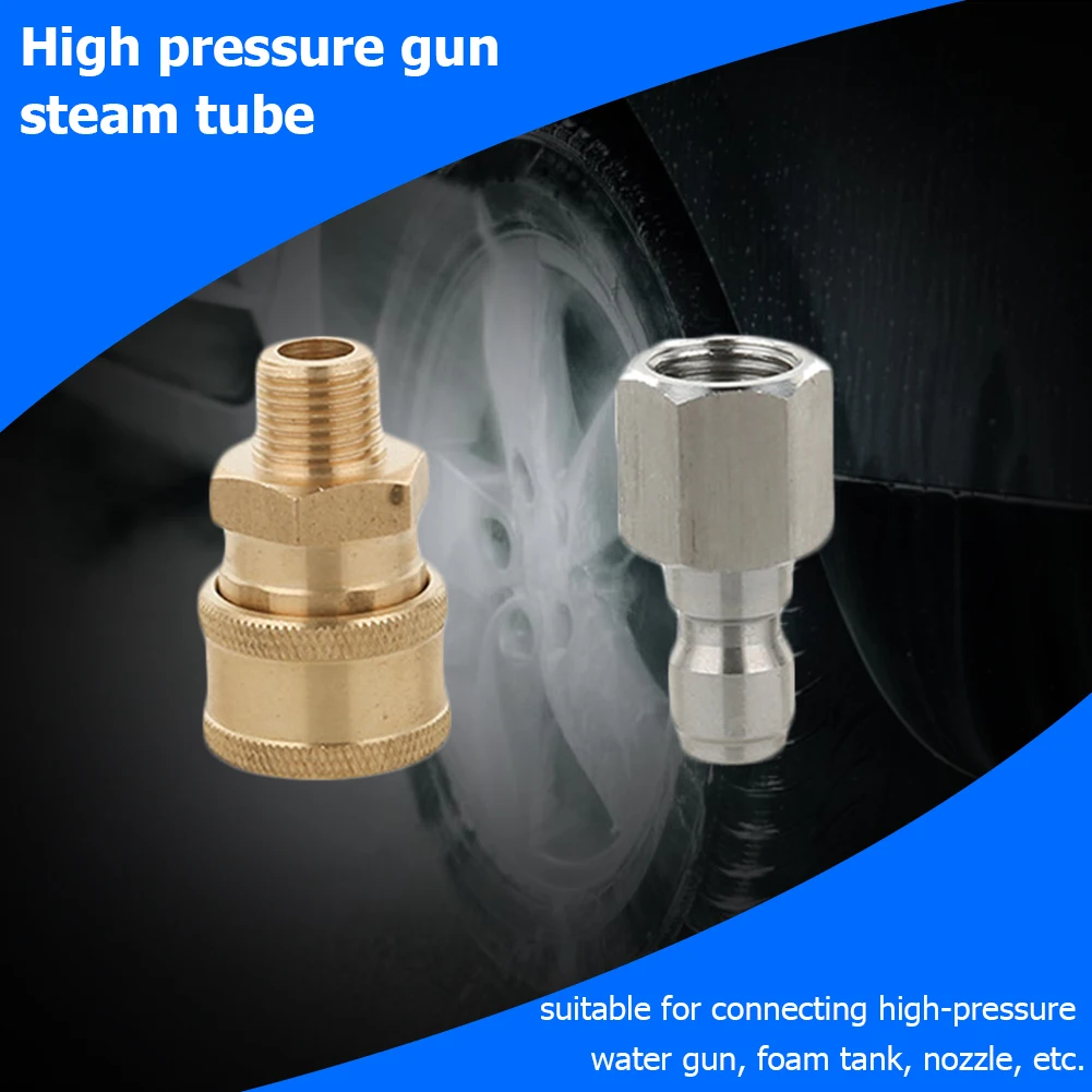 Pressure Washer Quick Connector 1/4" High Pressure Car Washer Quick Disconnect Fitting 1/4" Brass Adapter Female Coupler MGO3
Pressure Washer Quick Connector 1/4" High Pressure Car Washer Quick Disconnect Fitting 1/4" Brass Adapter Female Coupler MGO3