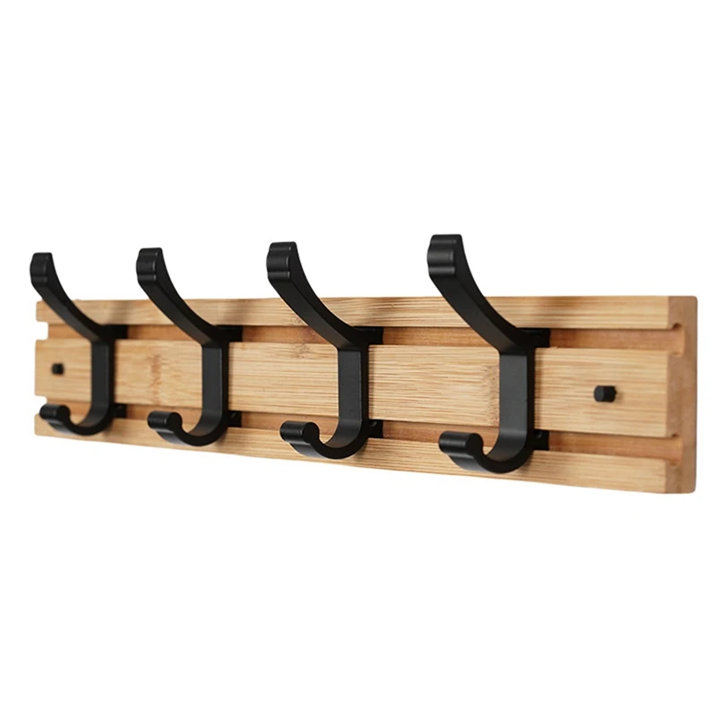Wall Mounted Coat Rack, Entryway Hanging Coat Rack With 4 Black Literary Rustic Hooks Rail For Coat,Scarf,Bag,Towel,Key
Wall Mounted Coat Rack, Entryway Hanging Coat Rack With 4 Black Literary Rustic Hooks Rail For Coat,Scarf,Bag,Towel,Key