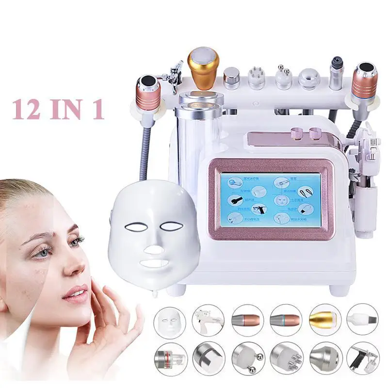 12 in 1 Small Bubble Water Hydrogen Oxygen Beauty Machine With LED Mask Injection Gun Vacuum Suction Blackhead Remover Hifu
12 in 1 Small Bubble Water Hydrogen Oxygen Beauty Machine With LED Mask Injection Gun Vacuum Suction Blackhead Remover Hifu