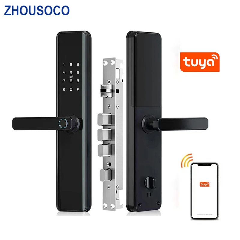 Tuya Smart Door Lock Fingerprint Wifi APP Lock Bluetooth Unlock Security Lntelligent Lock Biometric Electronic Door Lock
Tuya Smart Door Lock Fingerprint Wifi APP Lock Bluetooth Unlock Security Lntelligent Lock Biometric Electronic Door Lock