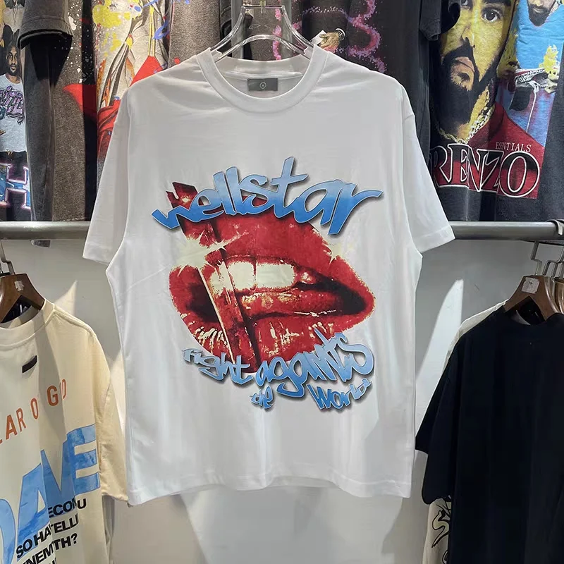 Футболка мужская и женская хлопковая с коротким рукавом и принтом губ
Футболка мужская и женская хлопковая с коротким рукавом и принтом губ