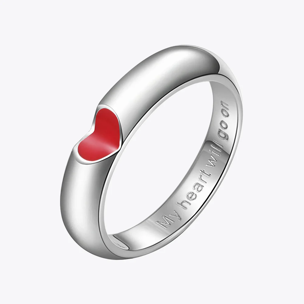 EnFashion red heart ring love finger couple rings for women Cute wedding ring stainless steel Fashion jewelry wholesale R1590
EnFashion red heart ring love finger couple rings for women Cute wedding ring stainless steel Fashion jewelry wholesale R1590