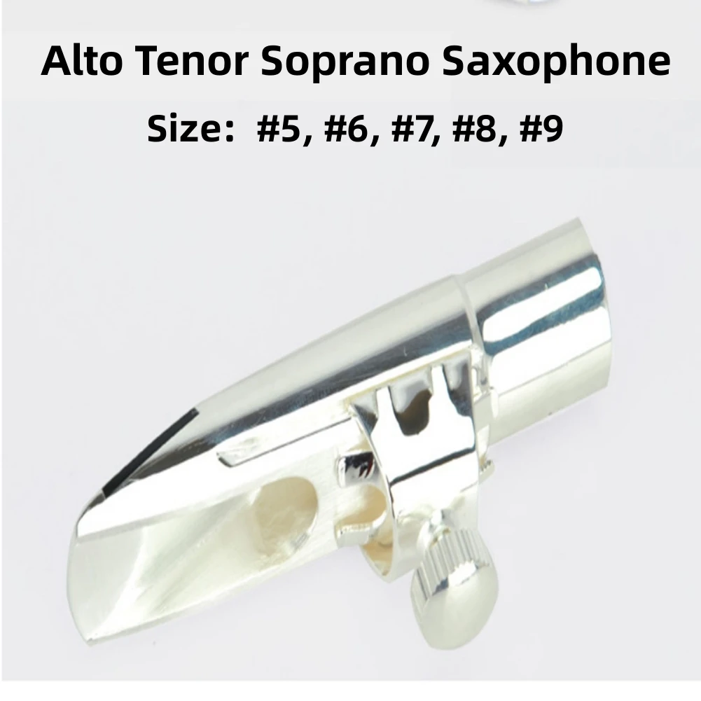Metal Saxophone Mouthpiece With Ligature Cap For Tenor Soprano Alto Sax Silvery Size 56789 Professional Tenor Soprano Alto Sax
Metal Saxophone Mouthpiece With Ligature Cap For Tenor Soprano Alto Sax Silvery Size 56789 Professional Tenor Soprano Alto Sax