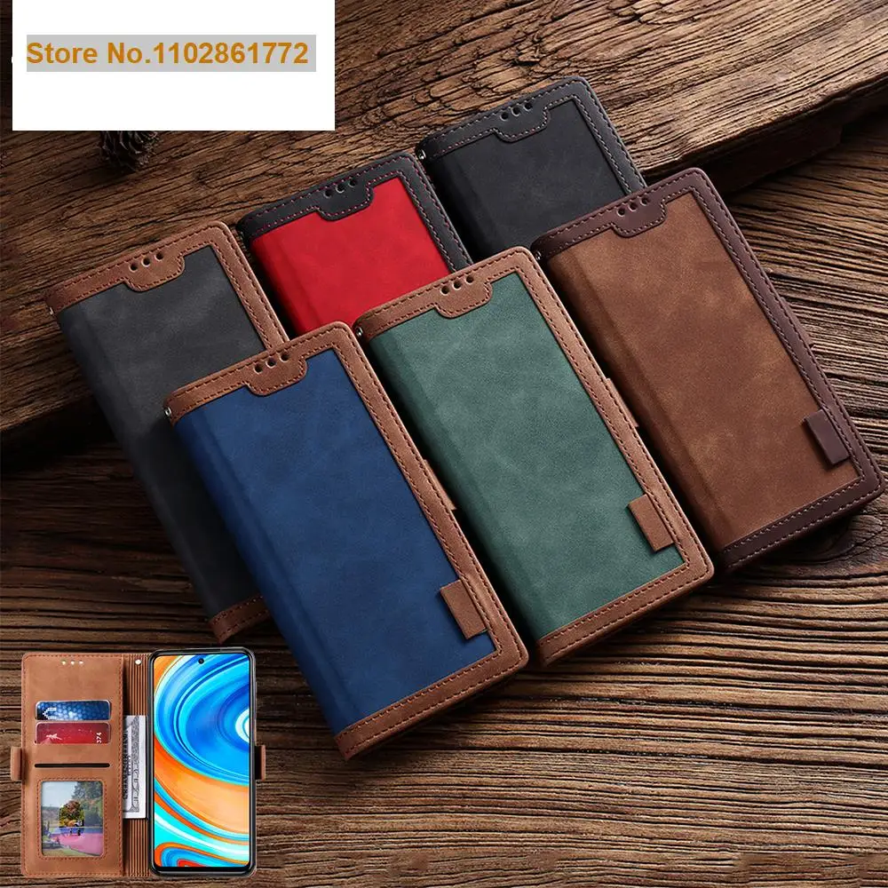 

Leather Wallet Case For Xiaomi Poco X3 M3 11 10T CC9 E Lite Note10 Redmi 9A 9C K20 K30 Note 11 10 10S 9 9S 9T 8T 8 Pro Max Cover
