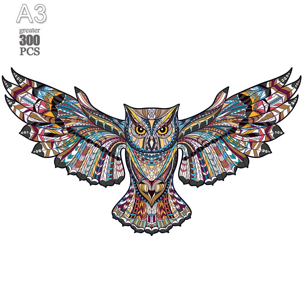 300 шт., детский деревянный пазл-сова, 2022
300 шт., детский деревянный пазл-сова, 2022