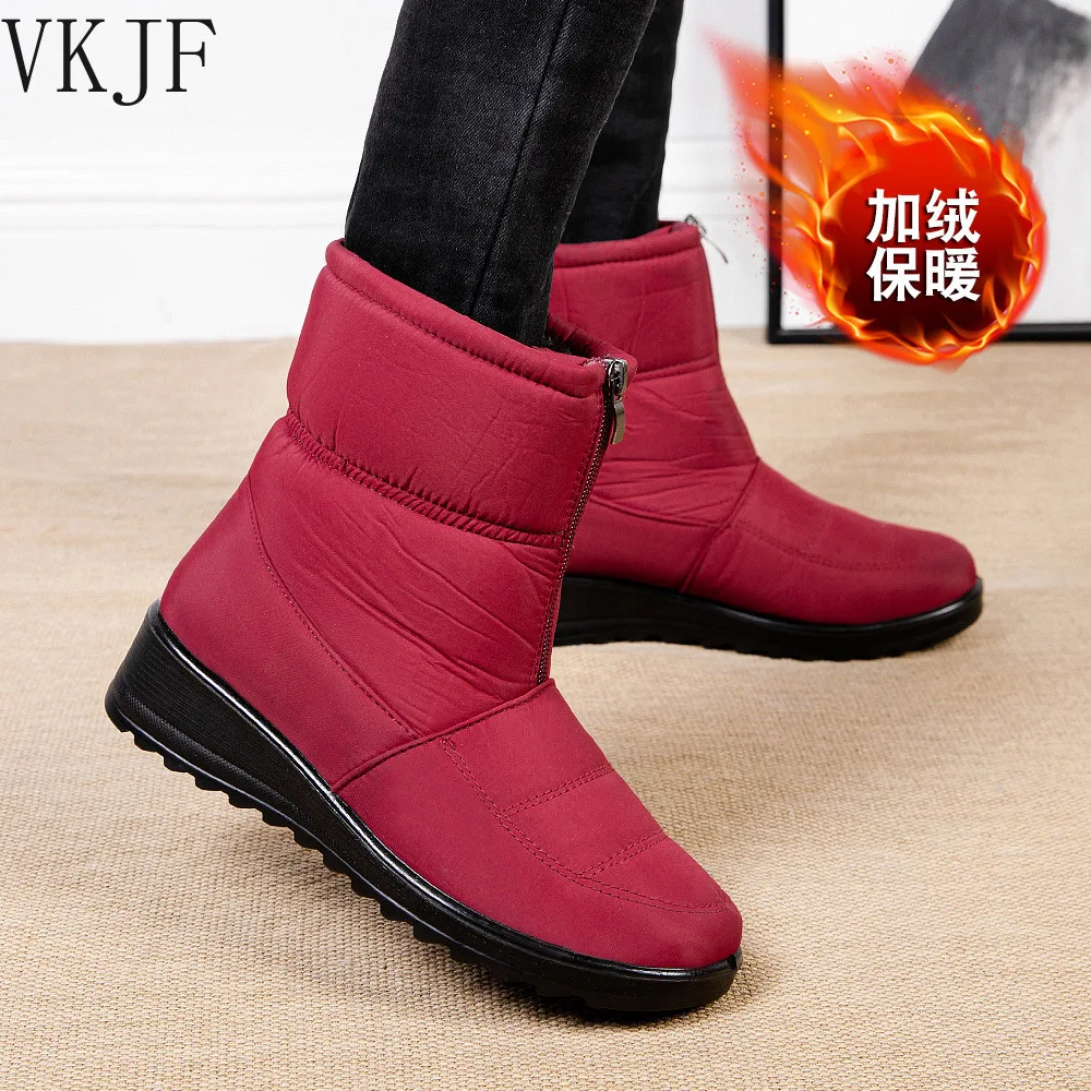 Waterproof Snow Boots for Women 2022 Winter Warm Plush Ankle Booties Front Zipper Non Slip Cotton Padded Shoes Woman Size 44
Waterproof Snow Boots for Women 2022 Winter Warm Plush Ankle Booties Front Zipper Non Slip Cotton Padded Shoes Woman Size 44