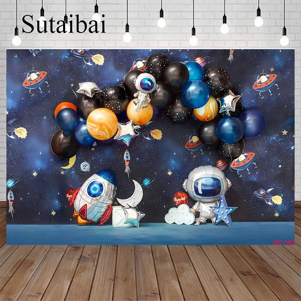 Universe Space Planet Spacecraft Astronaut Vinyl Backdrop Baby Birthday Party Starry Sky Photography Background Banner
Universe Space Planet Spacecraft Astronaut Vinyl Backdrop Baby Birthday Party Starry Sky Photography Background Banner