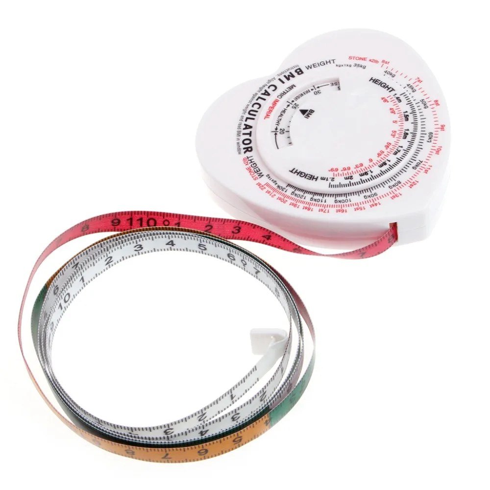 1.5m Heart BMI Body Mass Index Tape Measure Calculator Muscle Rule Tape Tool For The Classification Of Obesity Risk Metric
1.5m Heart BMI Body Mass Index Tape Measure Calculator Muscle Rule Tape Tool For The Classification Of Obesity Risk Metric