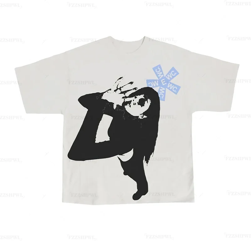 Goth graphics short Sleeve Sweatshirt Oversized crop Top Y2K clothes clothing women shirt tshirt 2000s Oversized Female Harajuku
Goth graphics short Sleeve Sweatshirt Oversized crop Top Y2K clothes clothing women shirt tshirt 2000s Oversized Female Harajuku