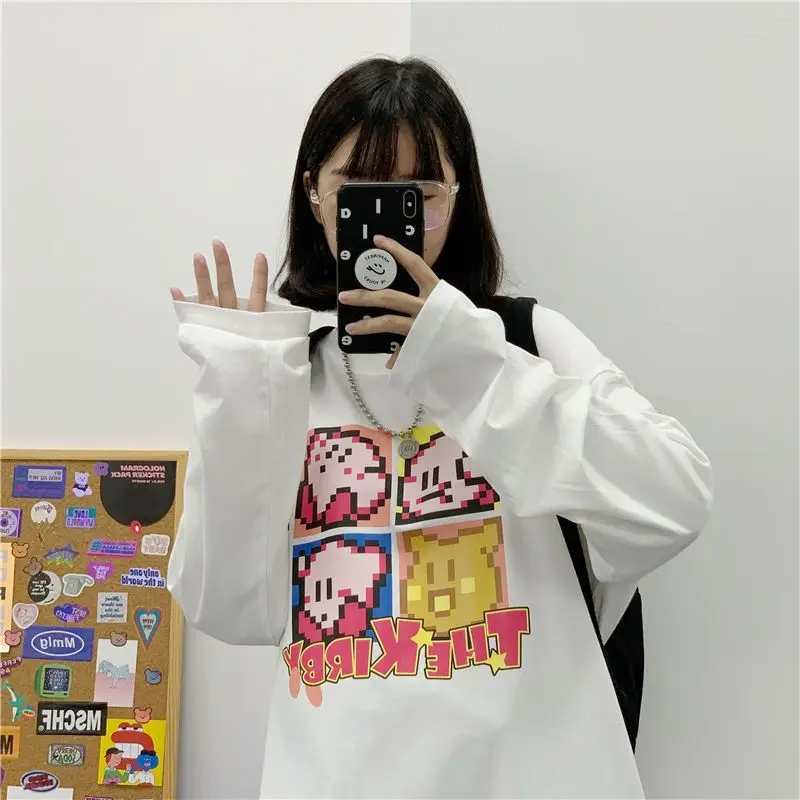 Kawaii Kribys футболка, милые Kribys Мультяшные свободные хлопковые пальто, футболка с длинным рукавом, плюшевые игрушки для девочек, подарки
Kawaii Kribys футболка, милые Kribys Мультяшные свободные хлопковые пальто, футболка с длинным рукавом, плюшевые игрушки для девочек, подарки