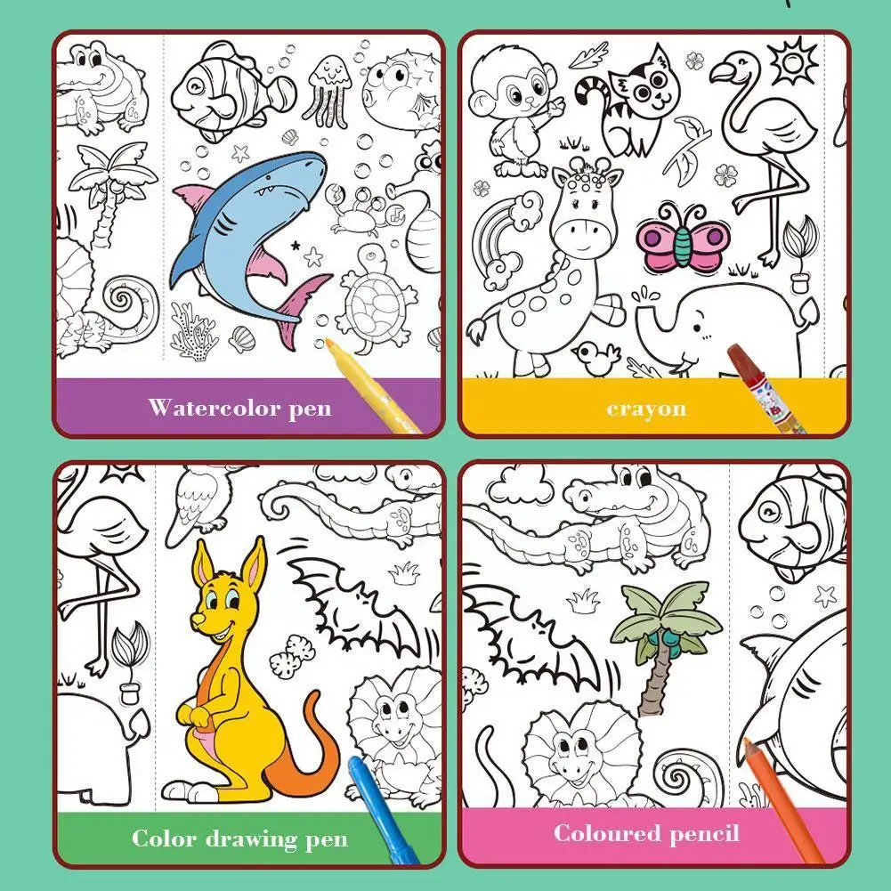 Children Coloring Paper Graffiti Scroll Coloring Painting Paper Pages Roll 29.5x89cm Wall Paper Christmas Painting Coloring Y5D2
Children Coloring Paper Graffiti Scroll Coloring Painting Paper Pages Roll 29.5x89cm Wall Paper Christmas Painting Coloring Y5D2