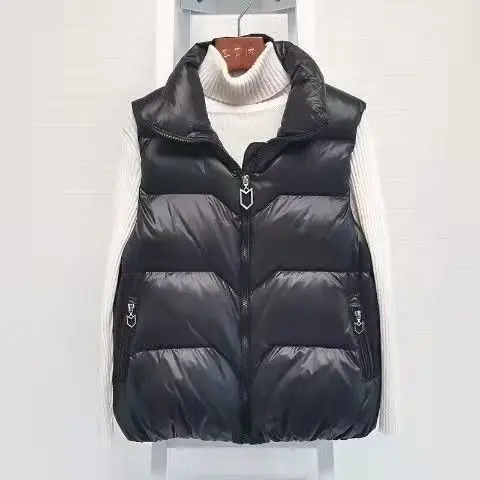 Women Thick Down Cotton Vest Winter Female Solid Puffer Waistcoat for Female Ladies Stand Collar Loose Sleeveless Vest Coat G36 
Women Thick Down Cotton Vest Winter Female Solid Puffer Waistcoat for Female Ladies Stand Collar Loose Sleeveless Vest Coat G36