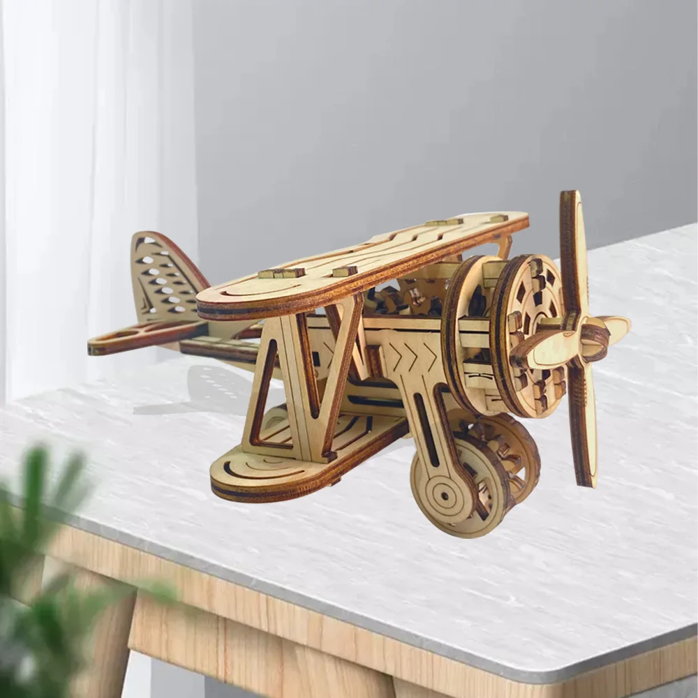 New DIY Wooden Mechanical Aircraft Model Children Puzzle Assembly Toys Stereoscopic Jigsaw Propeller-driven Aircraft
New DIY Wooden Mechanical Aircraft Model Children Puzzle Assembly Toys Stereoscopic Jigsaw Propeller-driven Aircraft