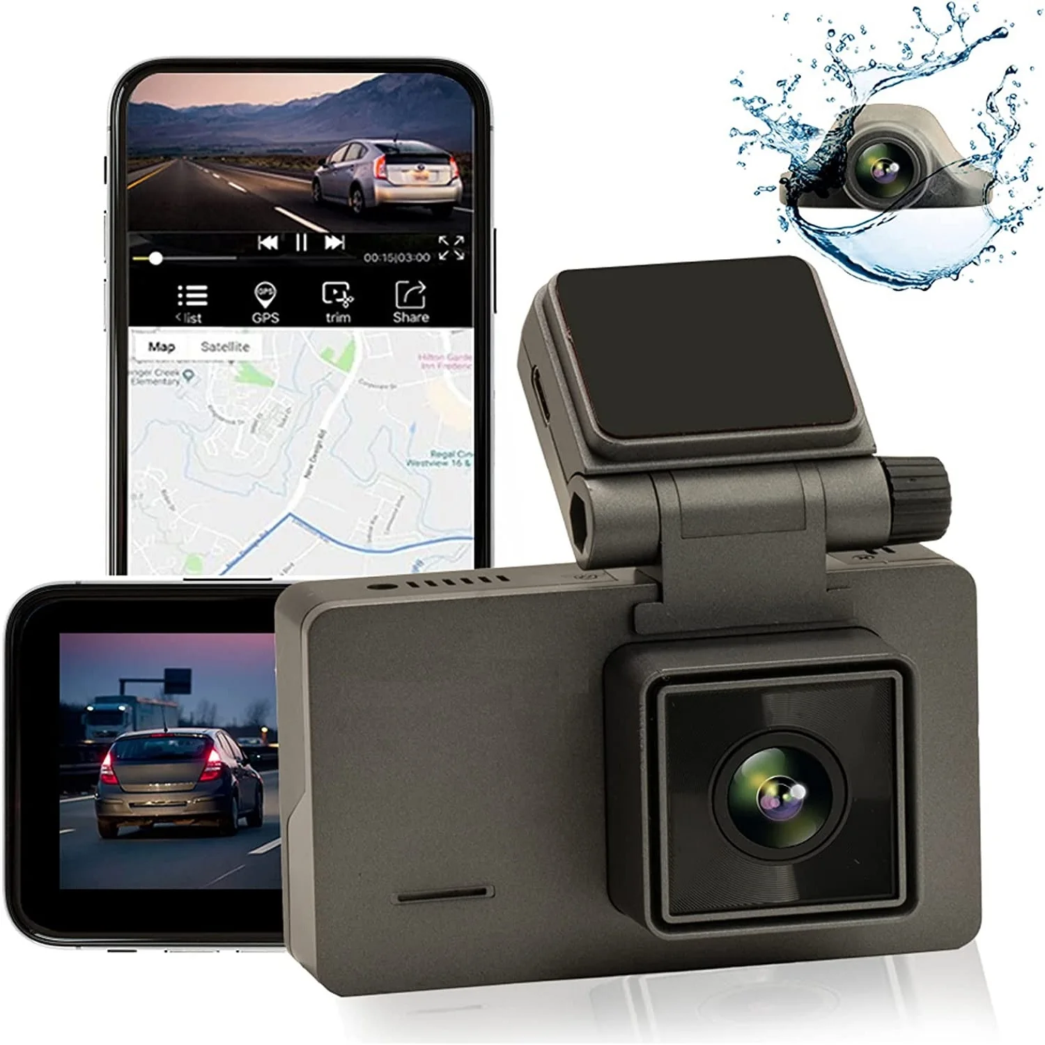 4K DASH CAM 2160P Dual Black Box 4K Car Dvr Sony Lens with 1080P Rear Camera WIFI GPS Ultra UHD 3820x2160P Car Video Recorder
4K DASH CAM 2160P Dual Black Box 4K Car Dvr Sony Lens with 1080P Rear Camera WIFI GPS Ultra UHD 3820x2160P Car Video Recorder