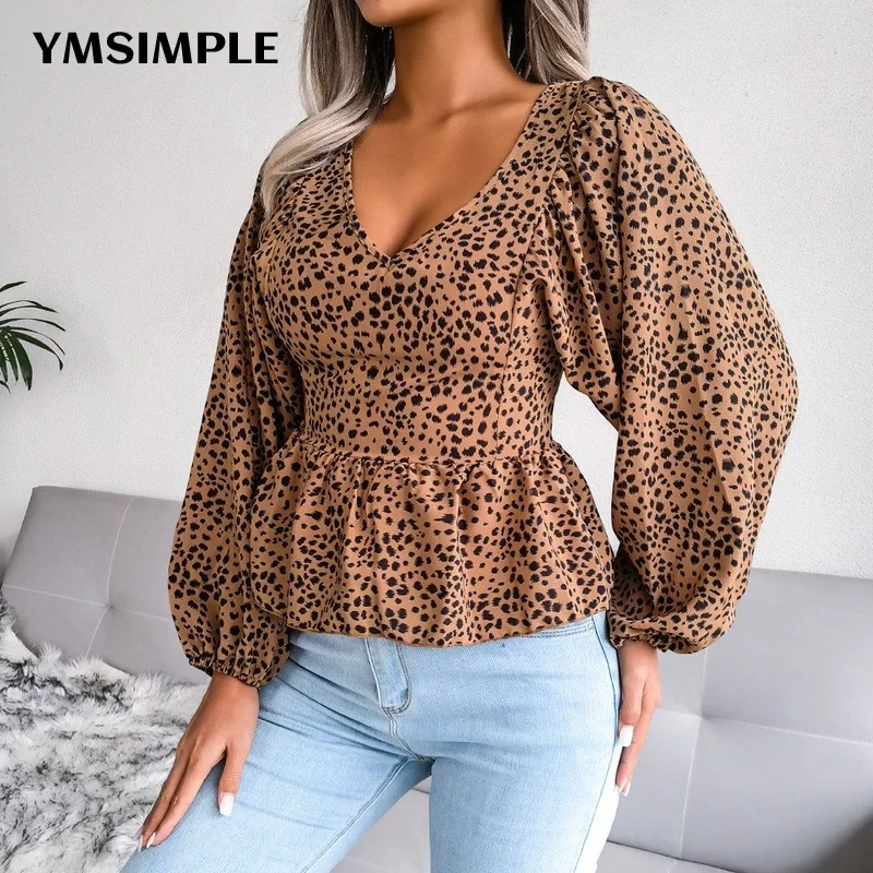 Fashion Blouses 2022 Spring Summer Women Clothing Vintage V-neck Leopard Printed Tops Shirts Female Tunics Long Sleeve Blouse
Fashion Blouses 2022 Spring Summer Women Clothing Vintage V-neck Leopard Printed Tops Shirts Female Tunics Long Sleeve Blouse