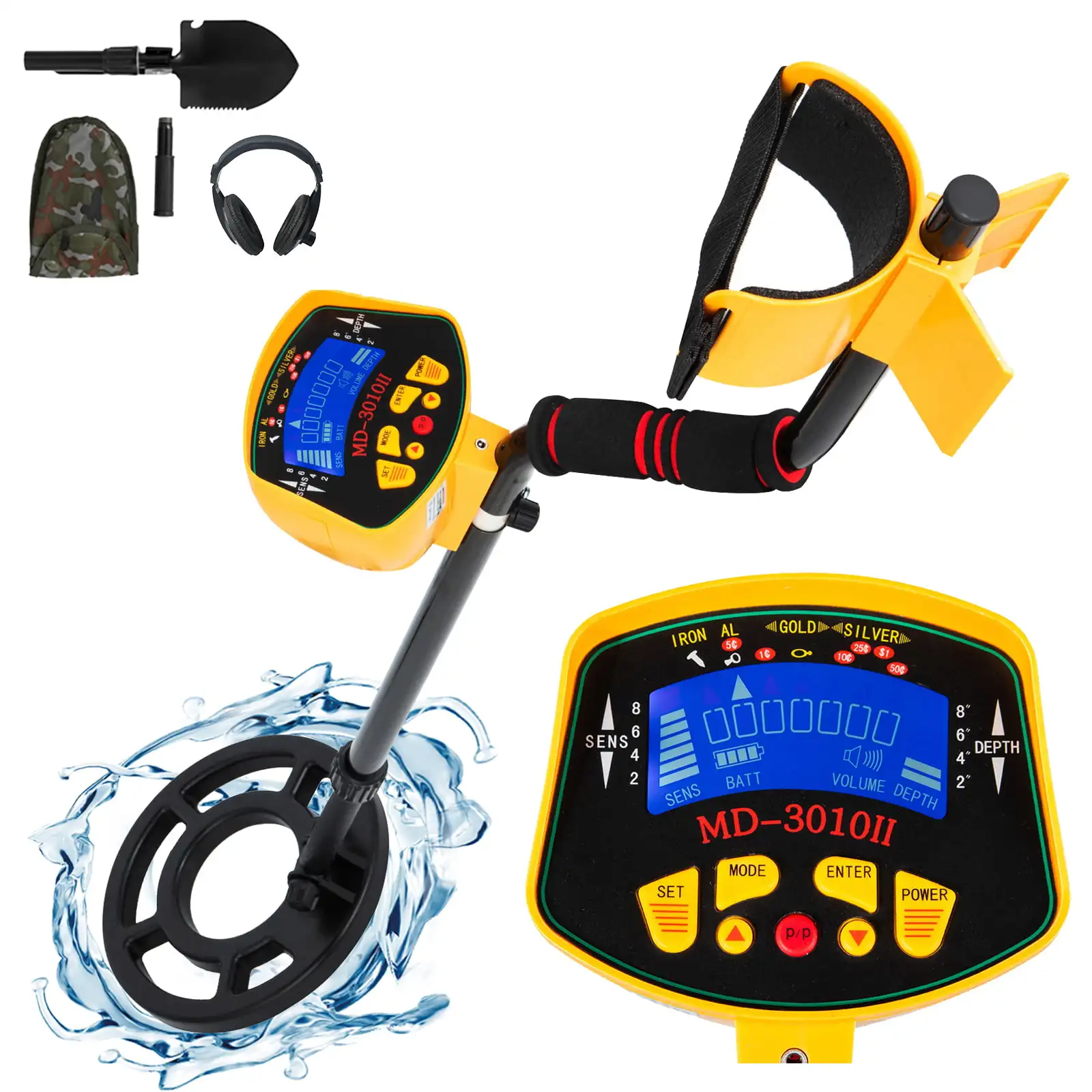 Metal Detector for Adults & Kids, Waterproof Metal Detectors with High Accuracy LCD Display, Deep Sensitive Headphone&Shovel 7.5
Metal Detector for Adults & Kids, Waterproof Metal Detectors with High Accuracy LCD Display, Deep Sensitive Headphone&Shovel 7.5