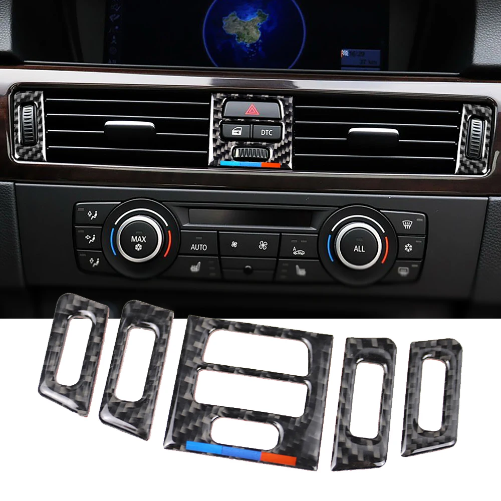 For BMW E90 E92 E93 2005-2012 5pcs Carbon Fiber Car A/C Air Conditioning Vent Frame Stickers Trim Outlet Cover Decal Accessories
For BMW E90 E92 E93 2005-2012 5pcs Carbon Fiber Car A/C Air Conditioning Vent Frame Stickers Trim Outlet Cover Decal Accessories