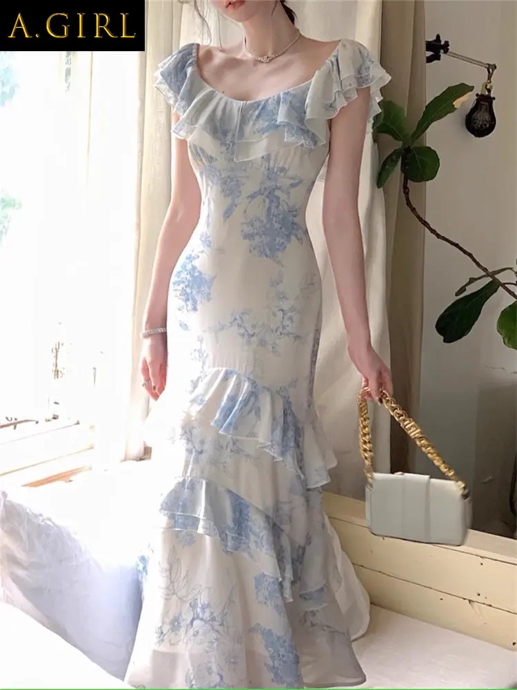 Женское платье-макси с рисунком девушек, новая модель 2023, облегающее платье с оборками и рукавом-бабочкой, элегантное платье
Женское платье-макси с рисунком девушек, новая модель 2023, облегающее платье с оборками и рукавом-бабочкой, элегантное платье