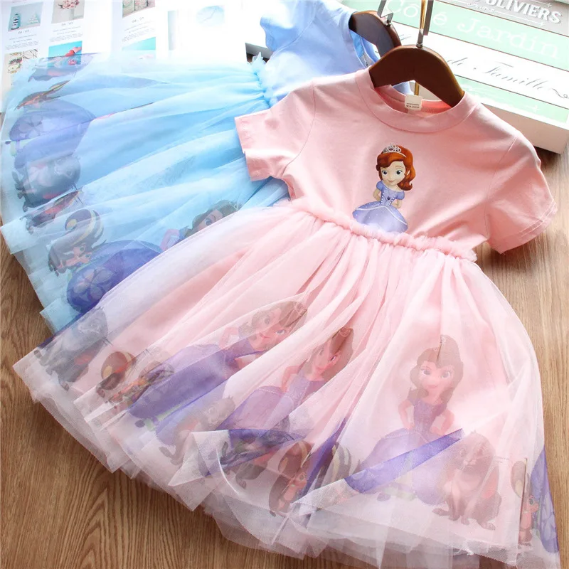 Summer Kids Dresses for Girls Princess Sofia Short Sleeve Dress Elegant Party Birthday Little Children Costume Girl Mesh Clothes
Summer Kids Dresses for Girls Princess Sofia Short Sleeve Dress Elegant Party Birthday Little Children Costume Girl Mesh Clothes