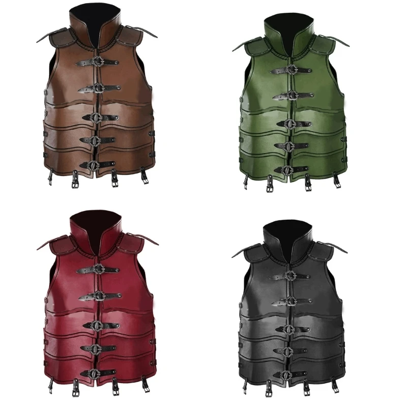 MXMB Винтажные нагрудные доспехи Средневековый нагрудный жилет из искусственной кожи Средневековые доспехи 
MXMB Винтажные нагрудные доспехи Средневековый нагрудный жилет из искусственной кожи Средневековые доспехи
