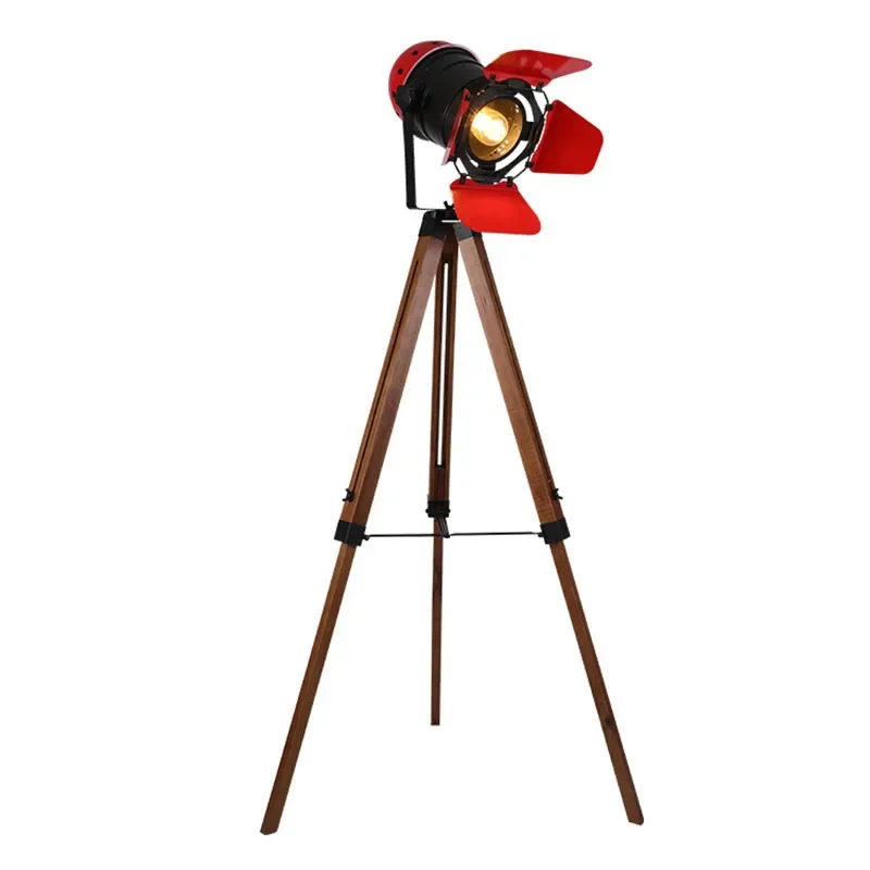 American Style Industrial Vintage Tripod Floor Lamp Photography Studio Decor Standing Lamp Wood Lights E27 Angle Adjustable
American Style Industrial Vintage Tripod Floor Lamp Photography Studio Decor Standing Lamp Wood Lights E27 Angle Adjustable