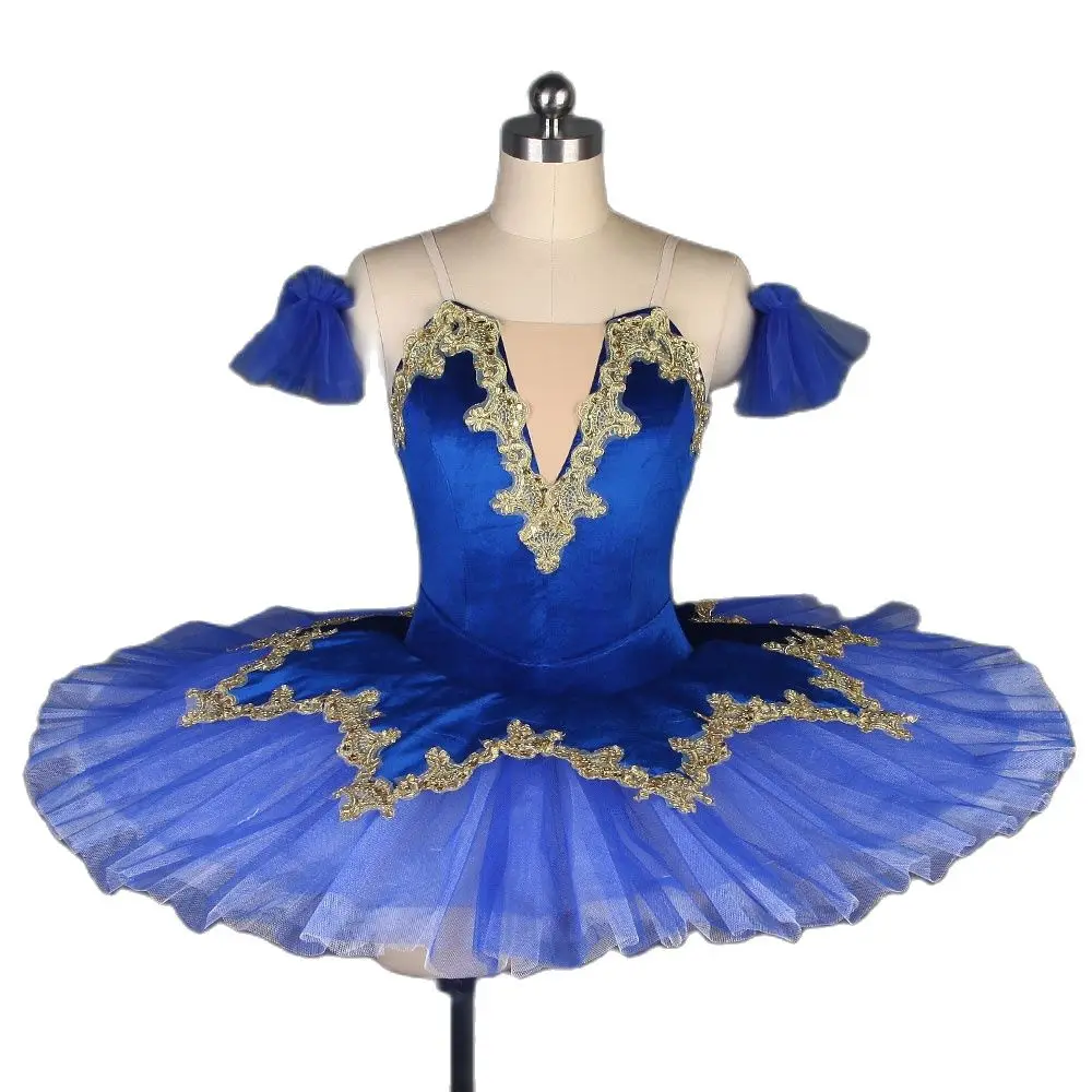 BLL074 Royal blue with gold trim Pre-professional ballet dance costumes pancake tutu classical ballet tutu dance costumes
BLL074 Royal blue with gold trim Pre-professional ballet dance costumes pancake tutu classical ballet tutu dance costumes