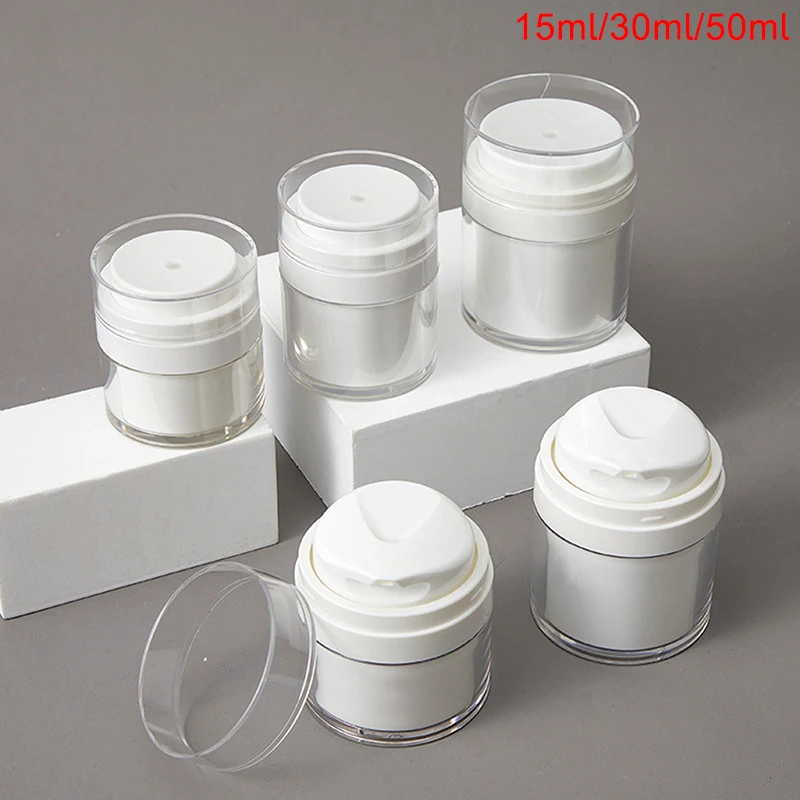 15/30/50ml Cosmetic Jar Acrylic Cream Refillable Cans Vacuum Bottle Press Style Cream Jar Vials Airless Cosmetic Container
15/30/50ml Cosmetic Jar Acrylic Cream Refillable Cans Vacuum Bottle Press Style Cream Jar Vials Airless Cosmetic Container
