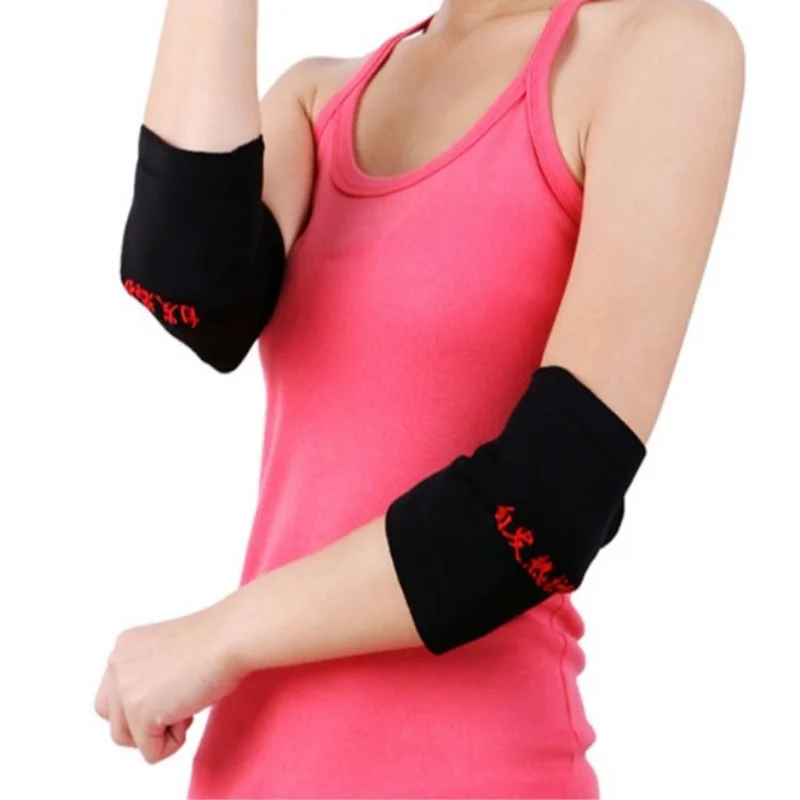 

1Pair Tourmaline Self Heating Magnetic Therapy Elbow Brace Sports Protection Belt Spontaneous Heating Massager Arm Warmers