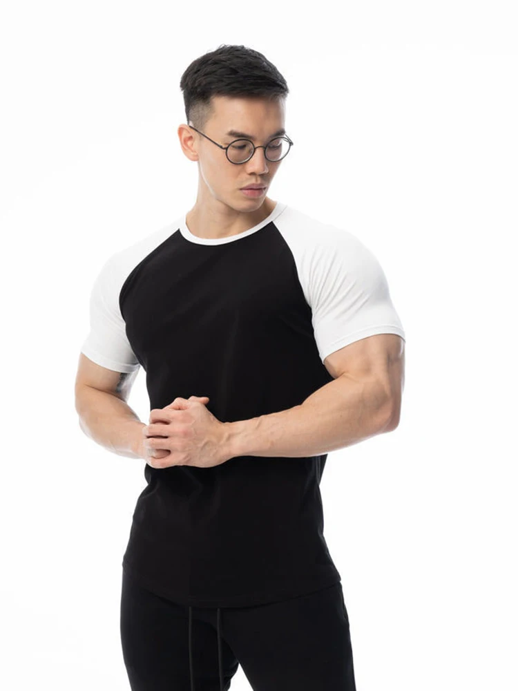 Men's Summer Sports Casual Color Blocking Cotton T-Shirts Breathable Crew Neck Raglan Sleeves Teens Bottoming Shirts
Men's Summer Sports Casual Color Blocking Cotton T-Shirts Breathable Crew Neck Raglan Sleeves Teens Bottoming Shirts