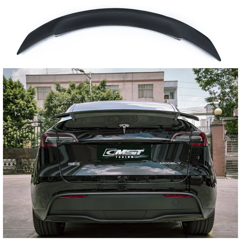 High Quality Carbon fiber Rear Trunk Lip Spoiler Splitters Wing Fits For Tesla Model Y 2019 2020 2021 2022+ 
High Quality Carbon fiber Rear Trunk Lip Spoiler Splitters Wing Fits For Tesla Model Y 2019 2020 2021 2022+