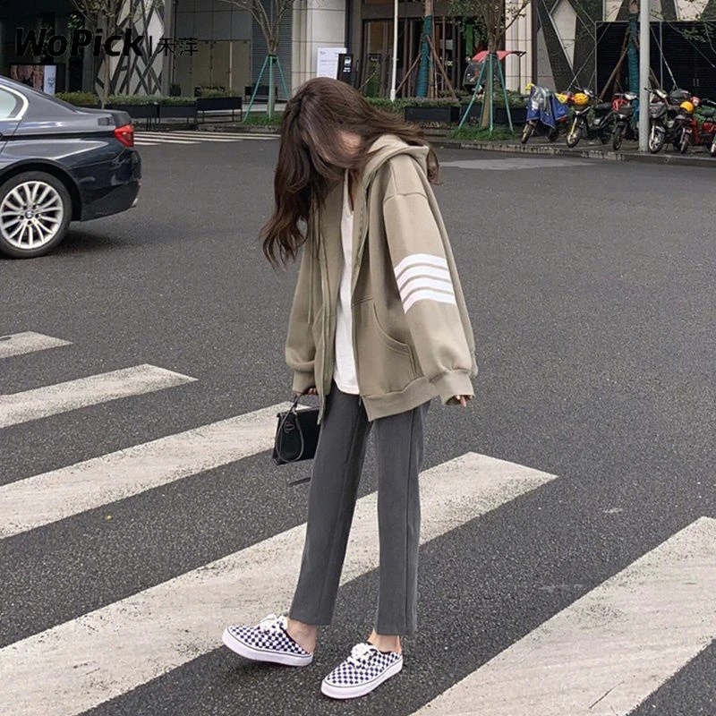 Autumn/Winter Sweatshirt Hoodie Cardigan Jacket harajuku Embroidered Hoodie Women's Zip Up Jacket korean unisex streetwear
Autumn/Winter Sweatshirt Hoodie Cardigan Jacket harajuku Embroidered Hoodie Women's Zip Up Jacket korean unisex streetwear