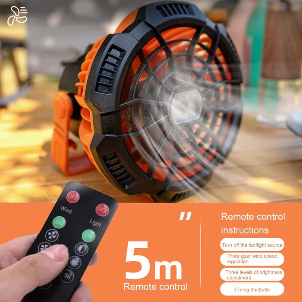 Portable Camping Fan Night Fishing LED Lights Outdoor USB Rechargeable Tent Fan Hanging Hook Battery Infrared Remote Control
Portable Camping Fan Night Fishing LED Lights Outdoor USB Rechargeable Tent Fan Hanging Hook Battery Infrared Remote Control
