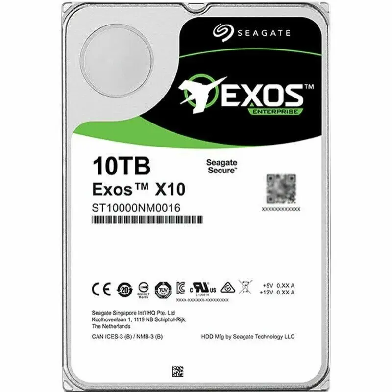 

FOR Seagate 10TB HDD Exos X10 ST10000NM0016 3.5'' 7200RPM SATA 6Gb/s 256MB Cache Enterprise Internal Hard Disk Drive Brand New