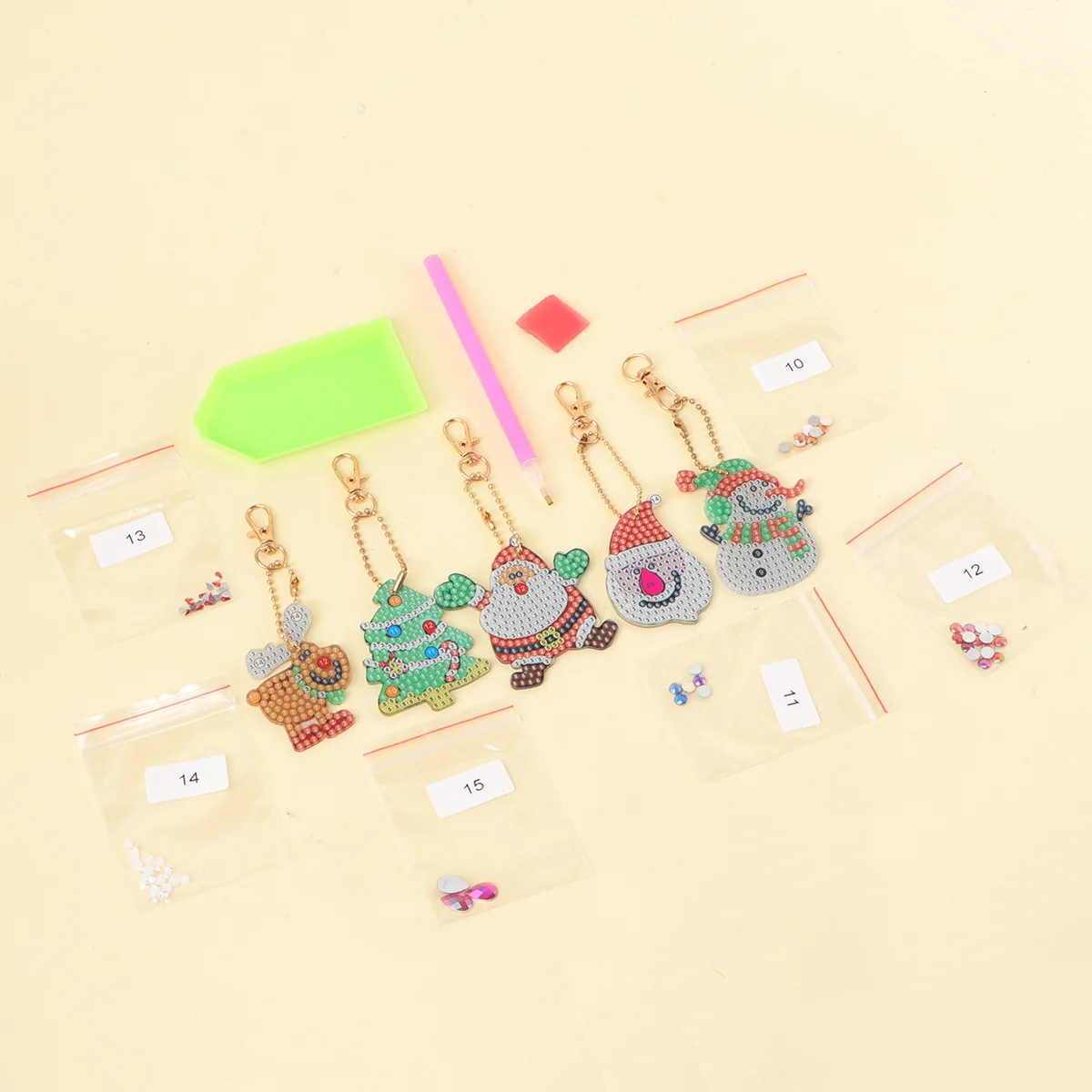 5pcs Handbag Charms Christmas Party Fillers Christmas Full Drill Keychain Christmas Tree Ornament 5D Diy Keychain
5pcs Handbag Charms Christmas Party Fillers Christmas Full Drill Keychain Christmas Tree Ornament 5D Diy Keychain