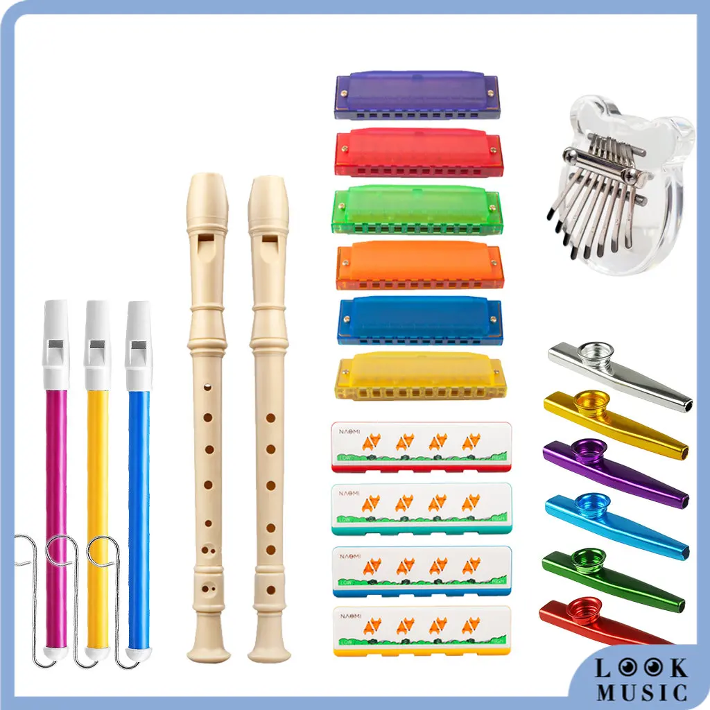 Kids Harmonica Kalimba Slide Whistle Flute Recorder Kazoo Thumb Piano Music Instrument Lovers For Kids Adults Holiday Gifts
Kids Harmonica Kalimba Slide Whistle Flute Recorder Kazoo Thumb Piano Music Instrument Lovers For Kids Adults Holiday Gifts