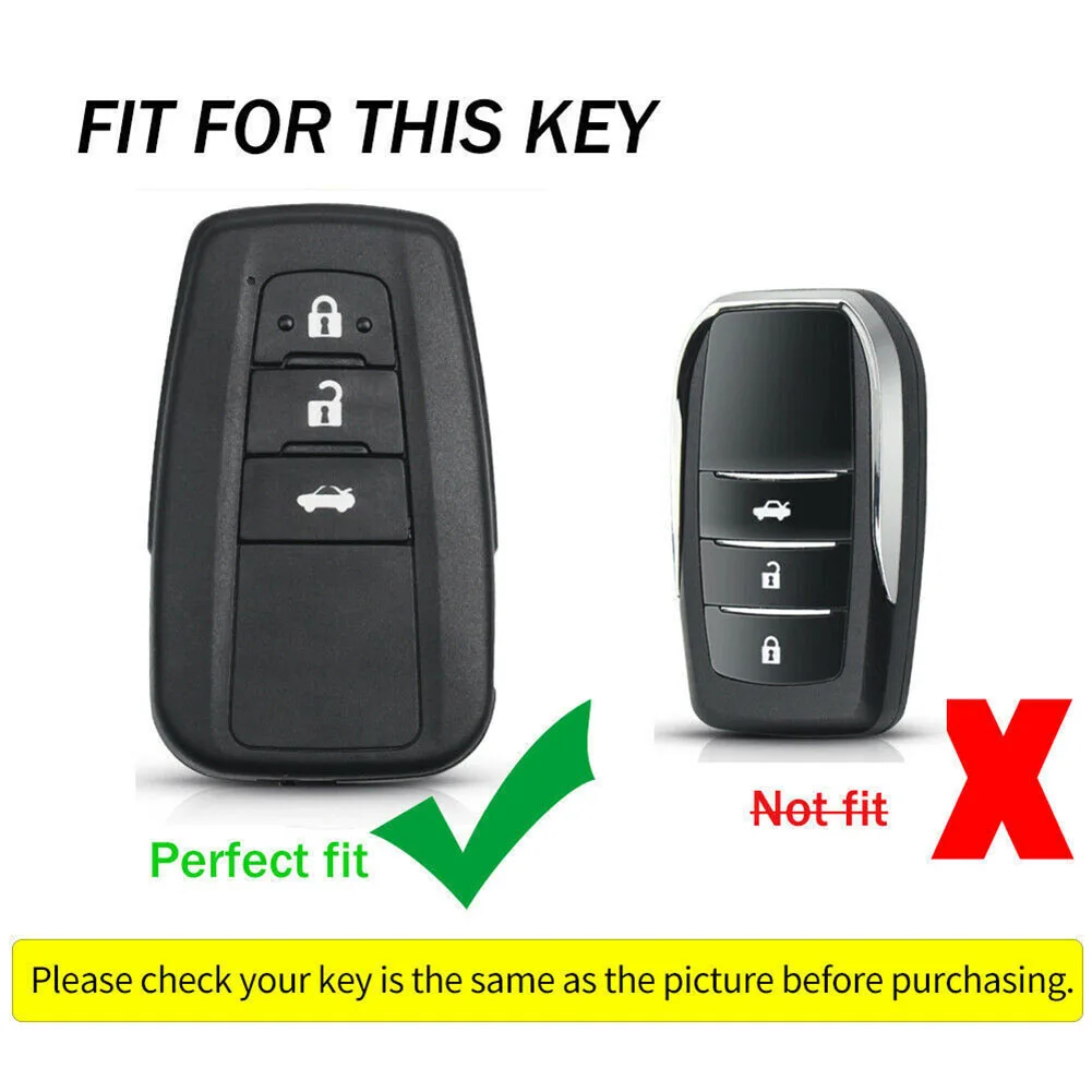 Leather Remote Car Key Cover Anti-drop Black Cowhide New Wear-resistant 1pc 3 Buttons For Camry Car Accessories
Leather Remote Car Key Cover Anti-drop Black Cowhide New Wear-resistant 1pc 3 Buttons For Camry Car Accessories