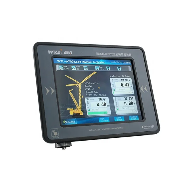 650t lattice crawler crane load monitoring system WTL-A700 crane computer for singapore manitowoc cranes
650t lattice crawler crane load monitoring system WTL-A700 crane computer for singapore manitowoc cranes