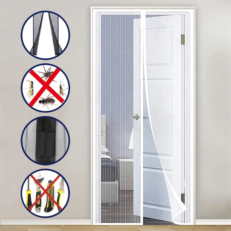 Summer Magnetic Screen Door Curtain Anti-Mosquito Net Fly Insect Screen Mesh Automatic Closing Door Screen Kitchen Screen Mesh
Summer Magnetic Screen Door Curtain Anti-Mosquito Net Fly Insect Screen Mesh Automatic Closing Door Screen Kitchen Screen Mesh