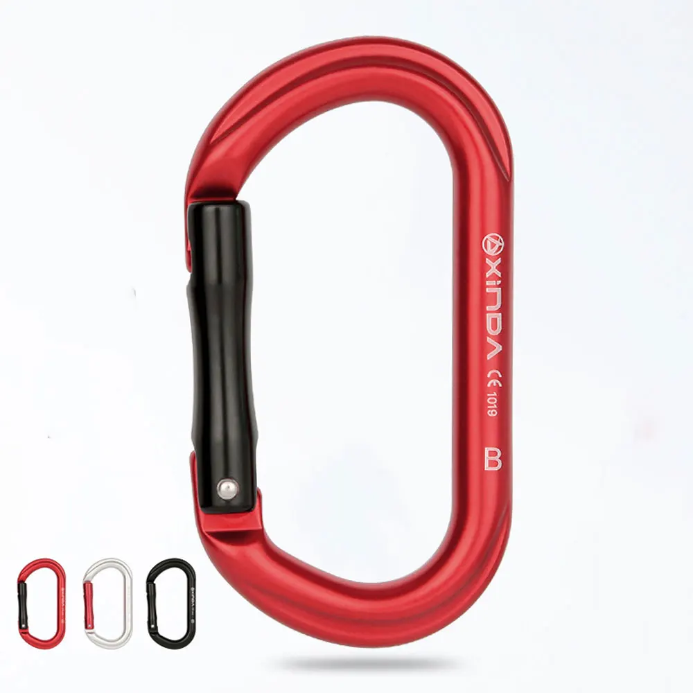 

Outdoor Rock Climbing Carabiner 25KN O-lock Safety Protection Lock Rescue Survival Downhill Rock Climbing Special Equipment